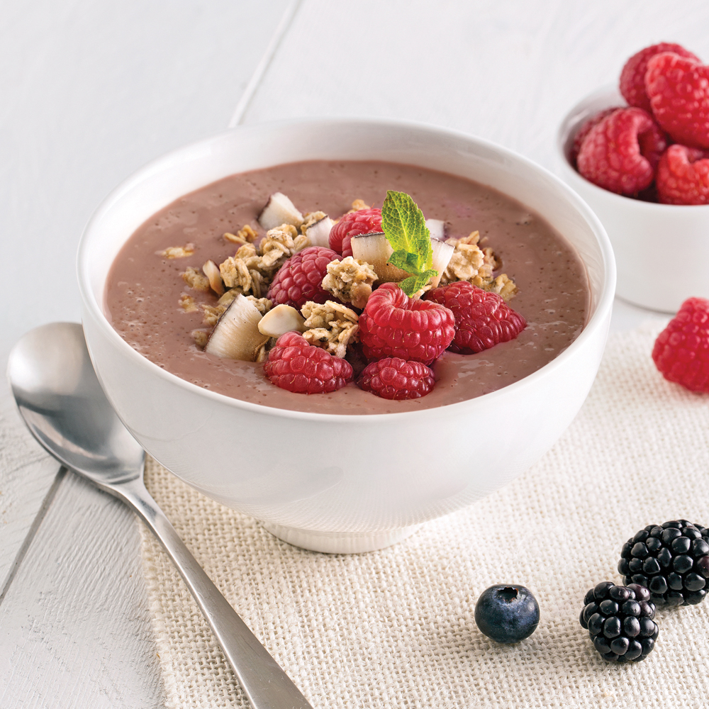 Smoothie végane chocolaté
