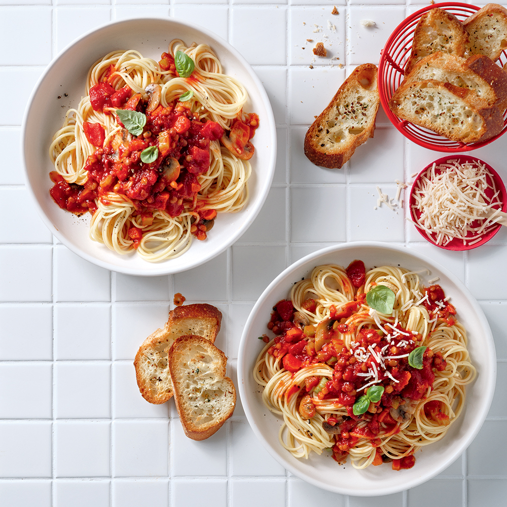 Sauce à spaghetti végane à la mijoteuse