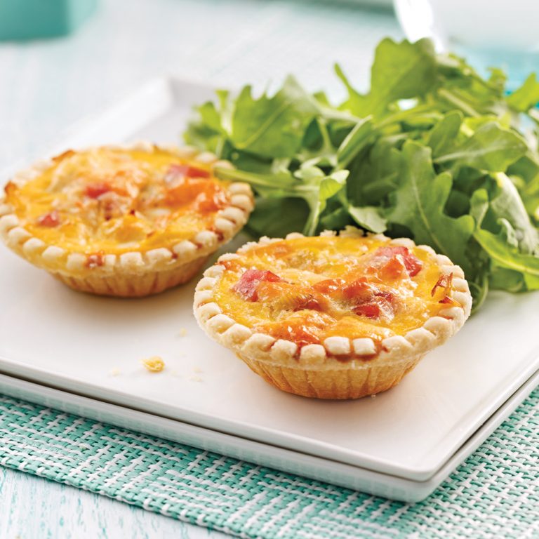 Tartelettes au jambon et poireau 5 ingredients 15 minutes