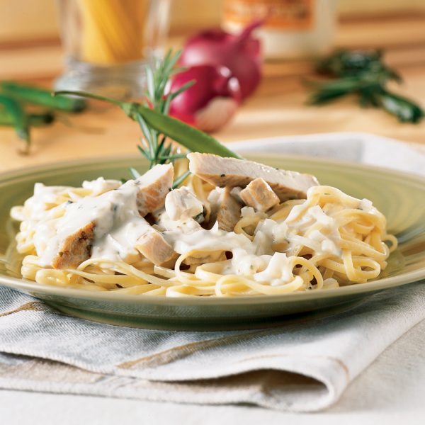 Linguines Alfredo au porc