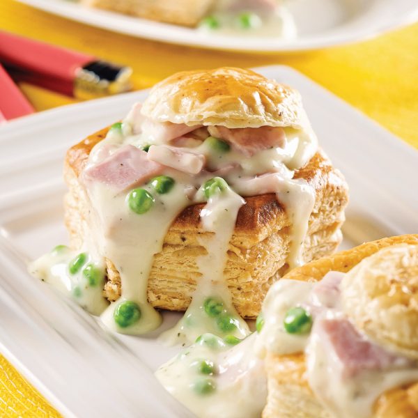 Vol-au-vent au jambon