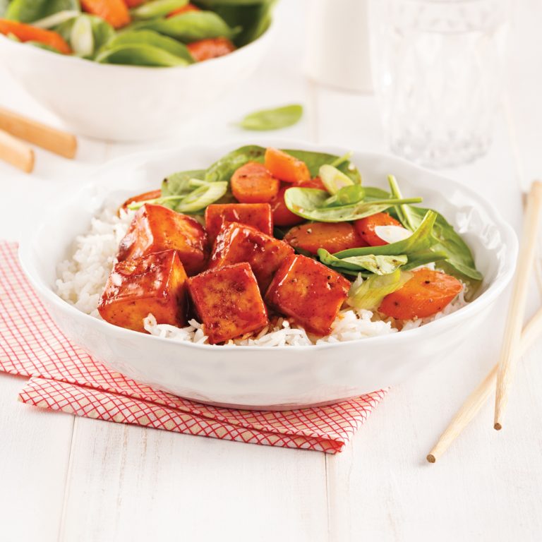 Tofu barbecue 5 ingredients 15 minutes