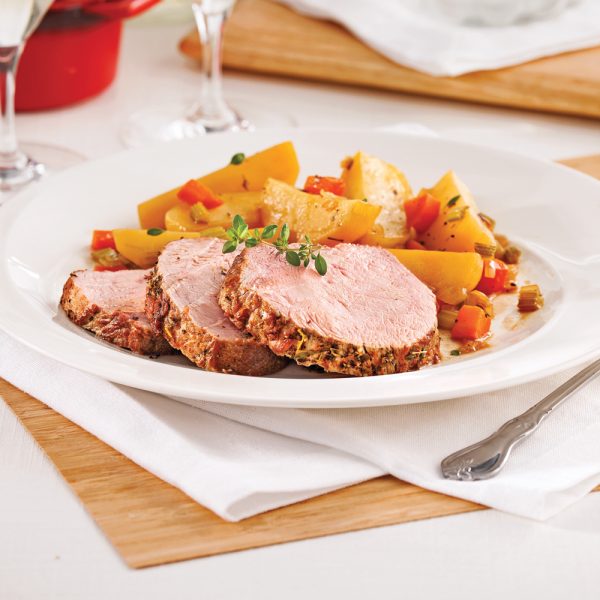 Rôti de veau aux pommes de terre et vin blanc à la mijoteuse