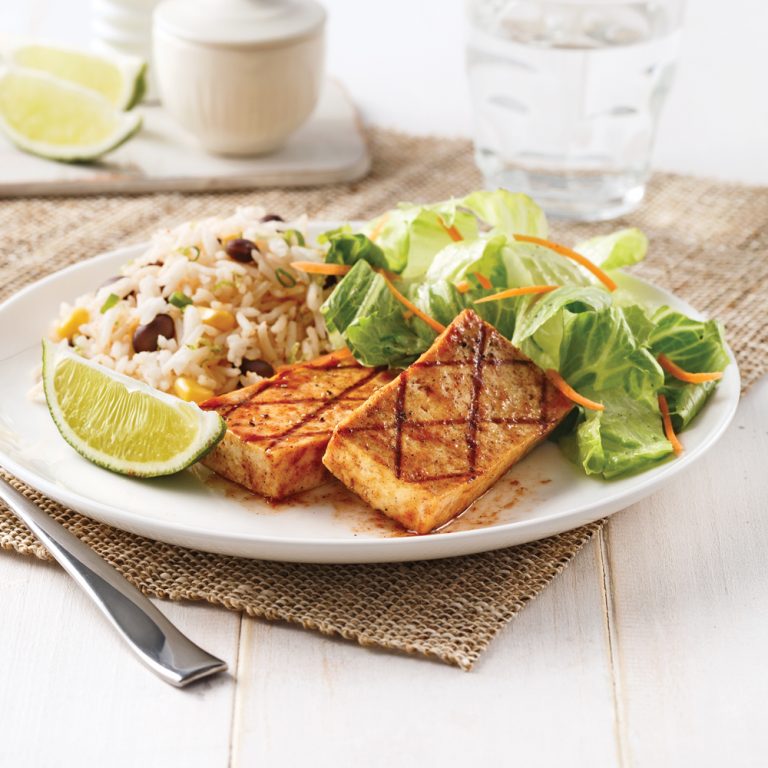 Tofu grillé, marinade jerk 5 ingredients 15 minutes