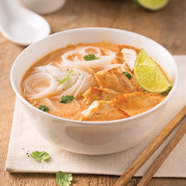 Soupe au poulet thaï