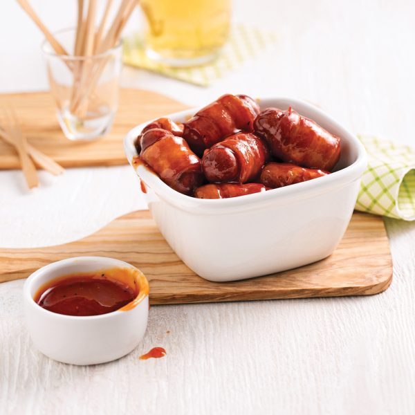 Saucisses érable, gingembre et bacon à la mijoteuse