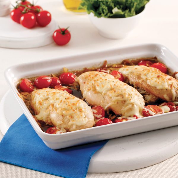 Poulet balsamique gratiné