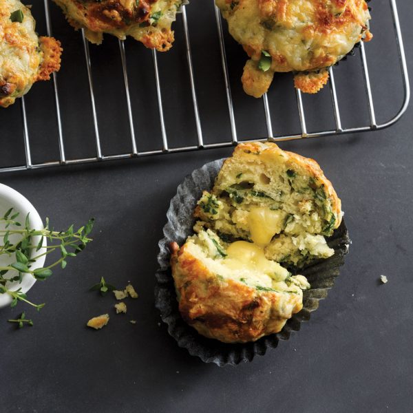 Muffins salés aux épinards et fromage Tomme au Cidre de Pommes