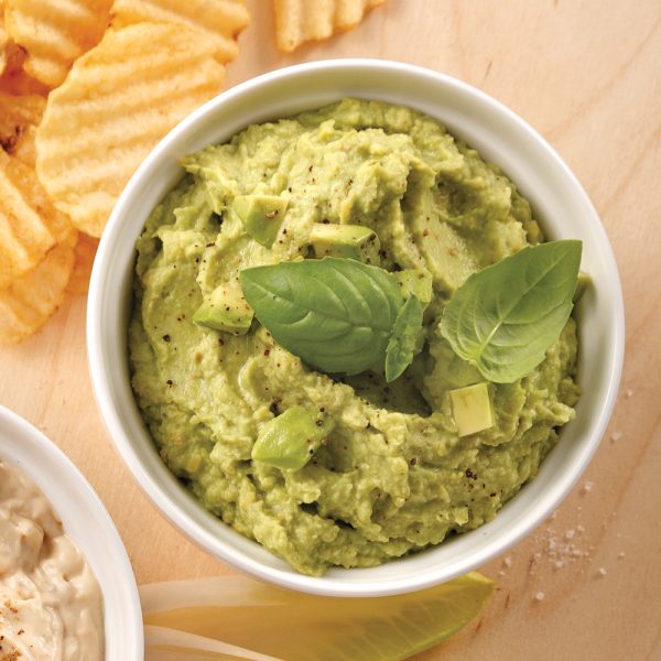 Trempette-houmous au guacamole