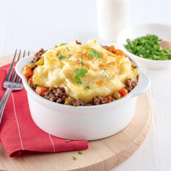 Mini-hachis parmentier au manioc et boeuf haché