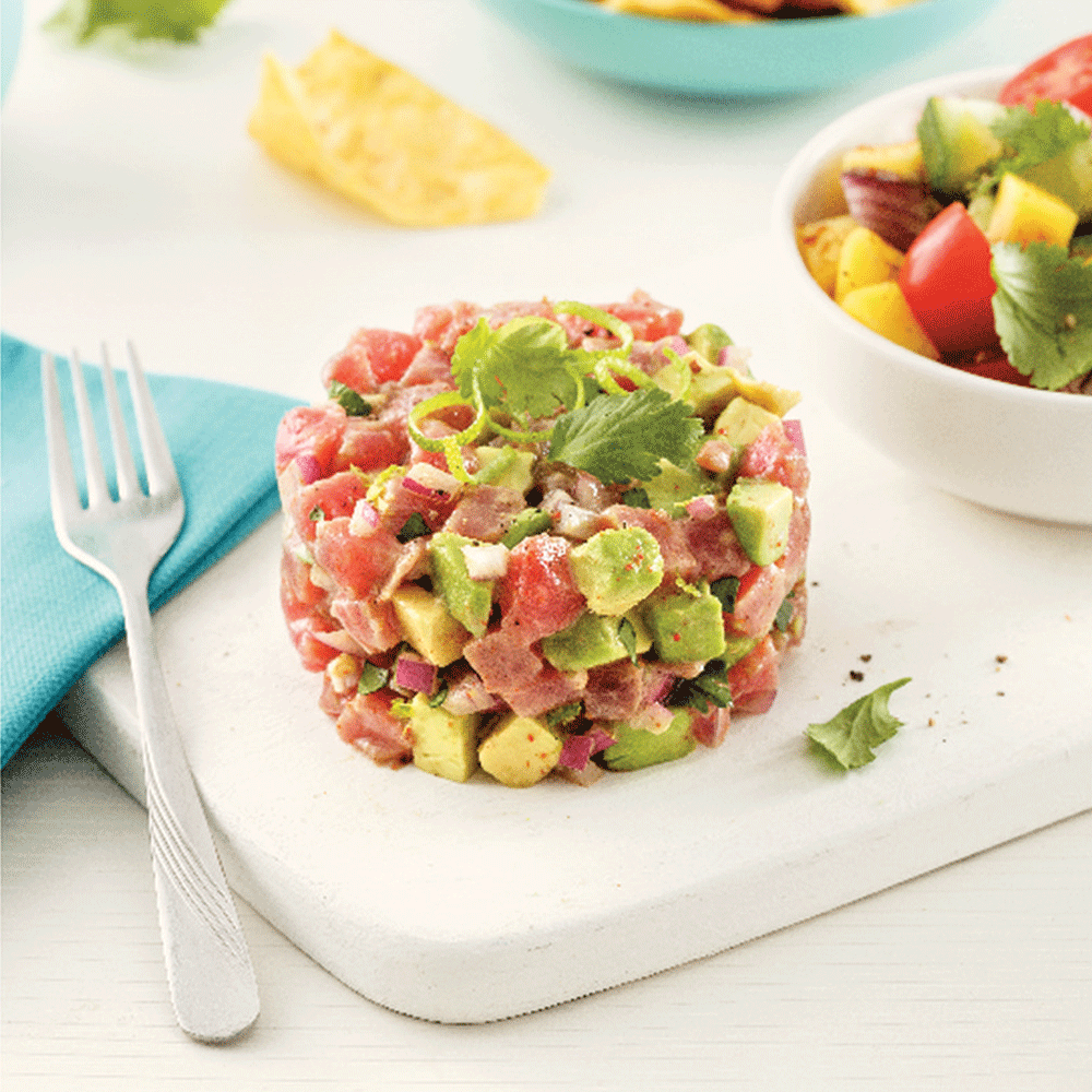 Tartare de thon à la mexicaine