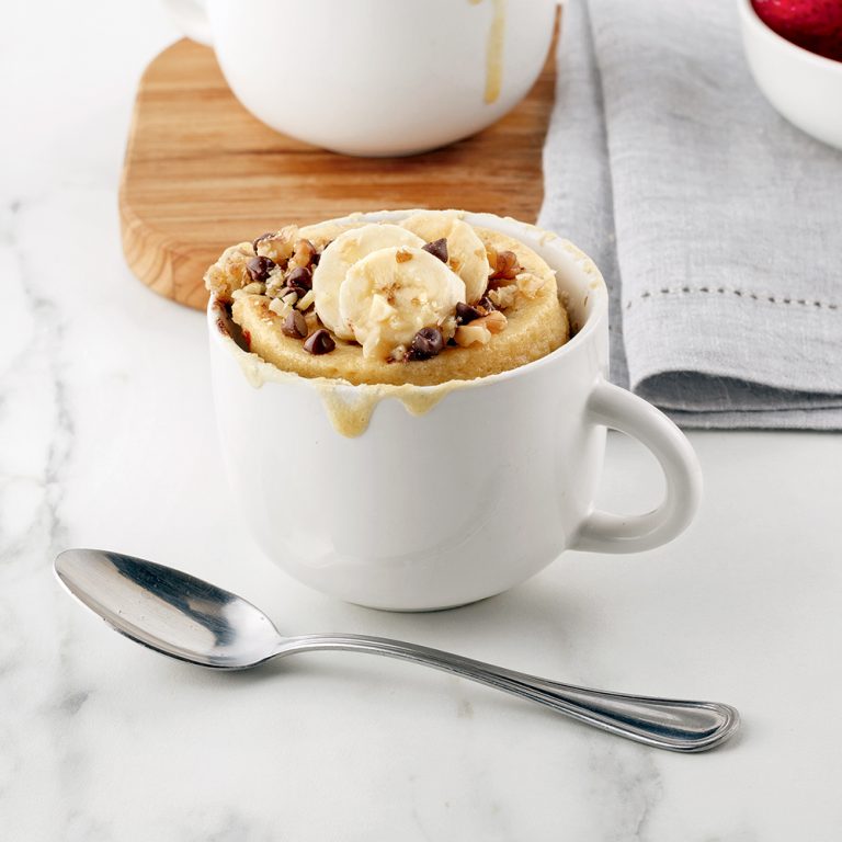 Pain aux bananes dans une tasse 5 ingredients 15 minutes