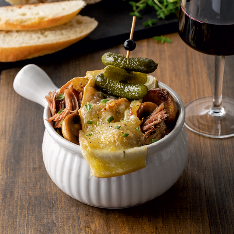 Raclette bowl au canard - 5 ingredients 15 minutes