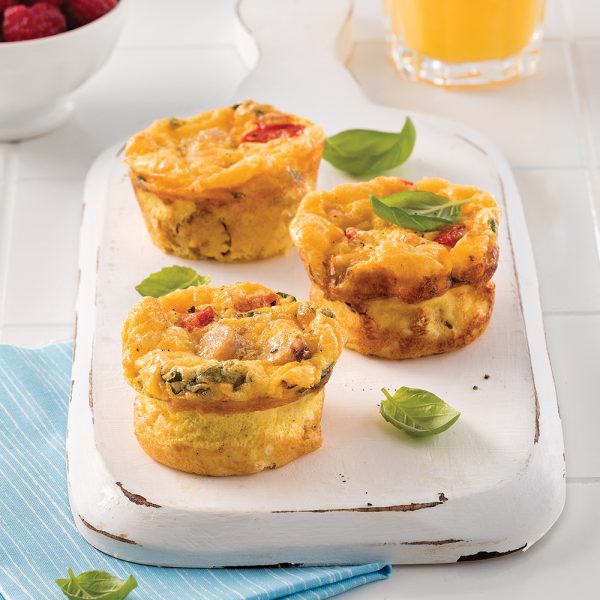 Muffins-omelettes à la saucisse déjeuner