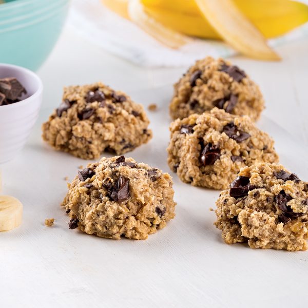 Biscuits sans gluten aux bananes, avoine et chocolat 5 ingredients 15