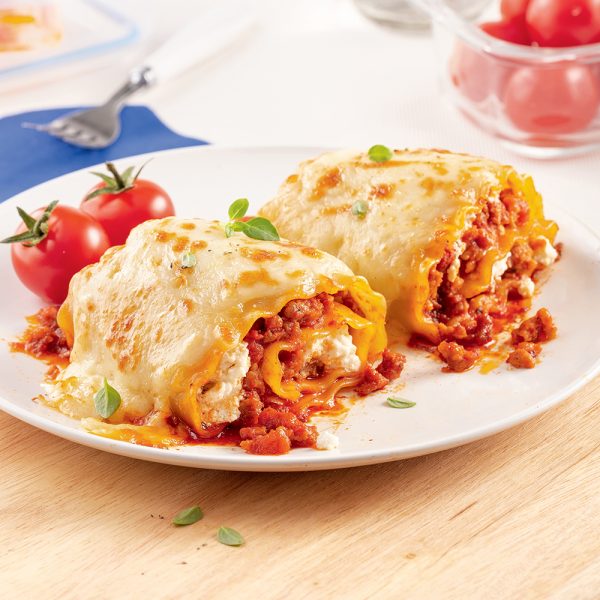 Roulés de lasagne aux saucisses