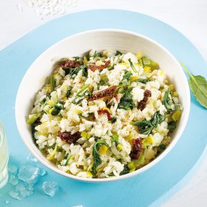 Riz aux épinards - 5 ingredients 15 minutes