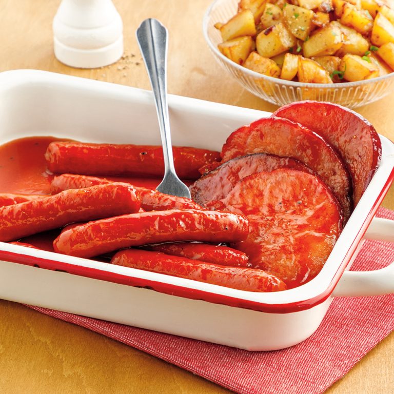 Saucisses et jambon dans le sirop 5 ingredients 15 minutes Saucisses et jambon dans le sirop 5 ingredients 15 minutes