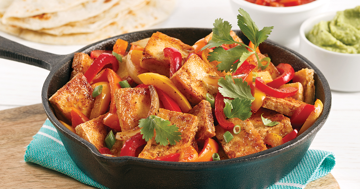 Fajitas au tofu 5 ingredients 15 minutes