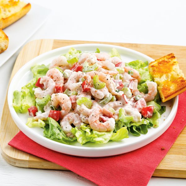 Salade de crevettes crémeuse