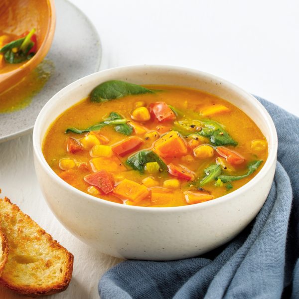 Soupe crémeuse végé aux patates douces