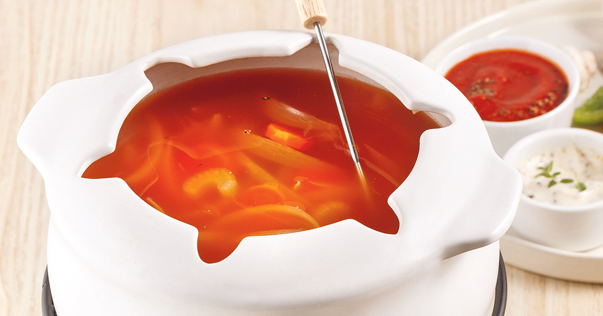 Bouillon à fondue au poulet 5 ingredients 15 minutes