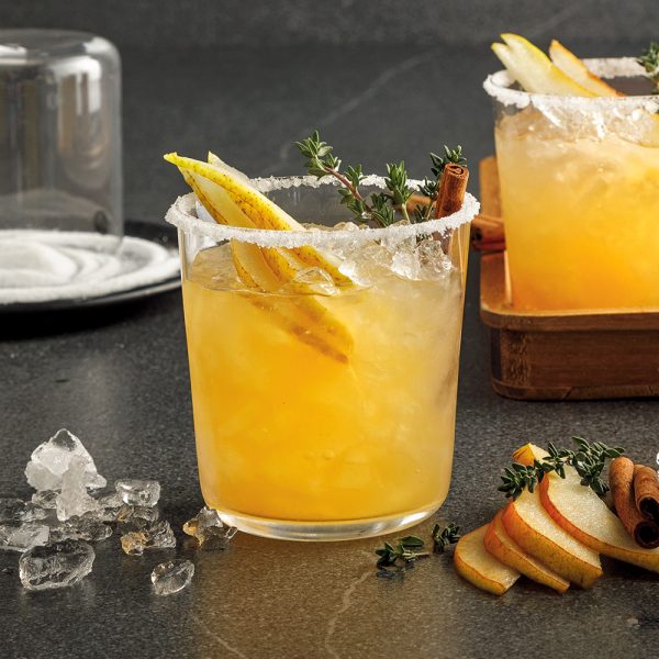 Mocktail gin, poire et vanille