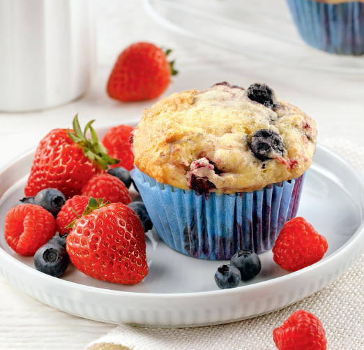 Muffins santé aux petits fruits