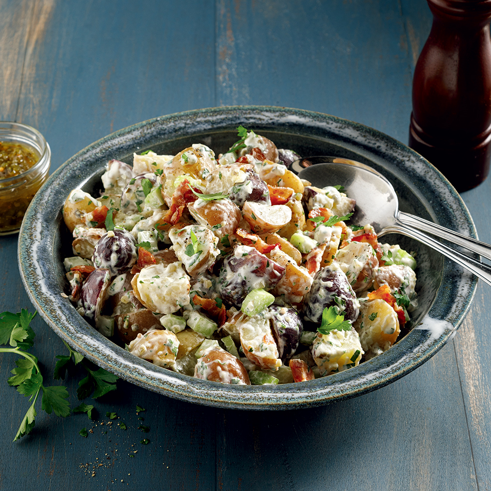 Salade de pommes de terre grelots crémeuse