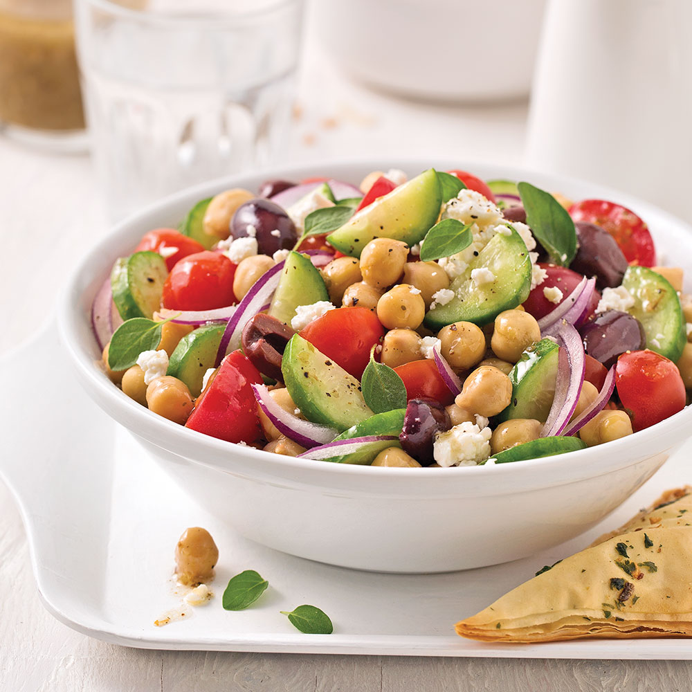 Salade grecque aux pois chiches