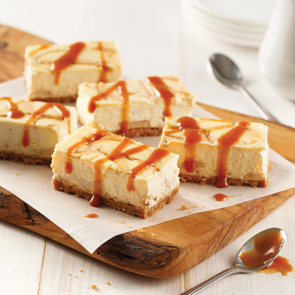 Photo de barres cheesecake à la tarte aux pommes