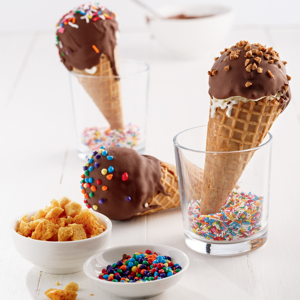 Drumstick maison au chocolat et au caramel