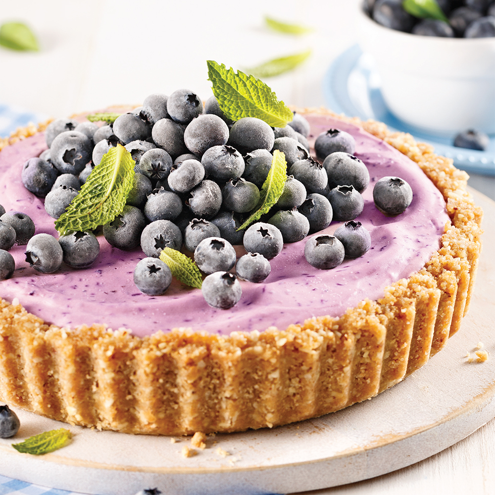 Tarte glacée aux bleuets