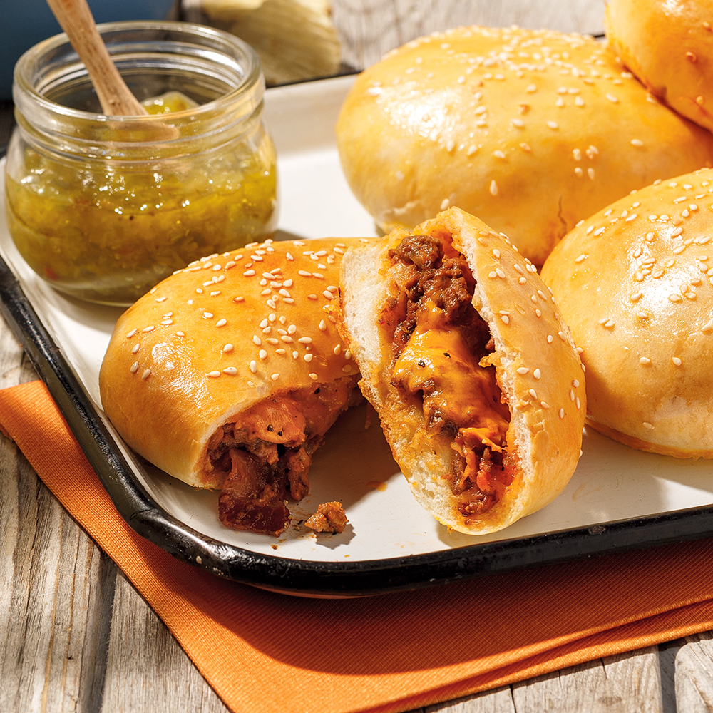 Cheeseburgers en pochettes