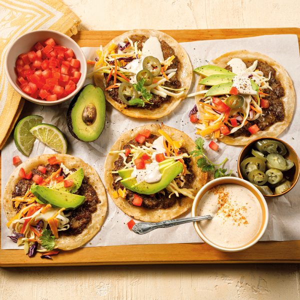 Smash tacos au boeuf