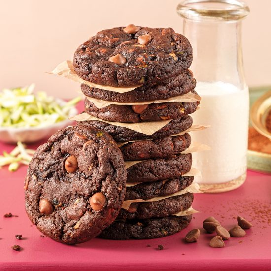 Biscuits au chocolat et courgette