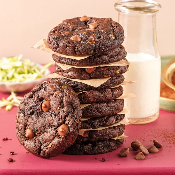 Biscuits au chocolat et courgette