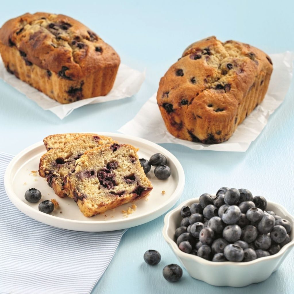 Pain vanille et bleuets