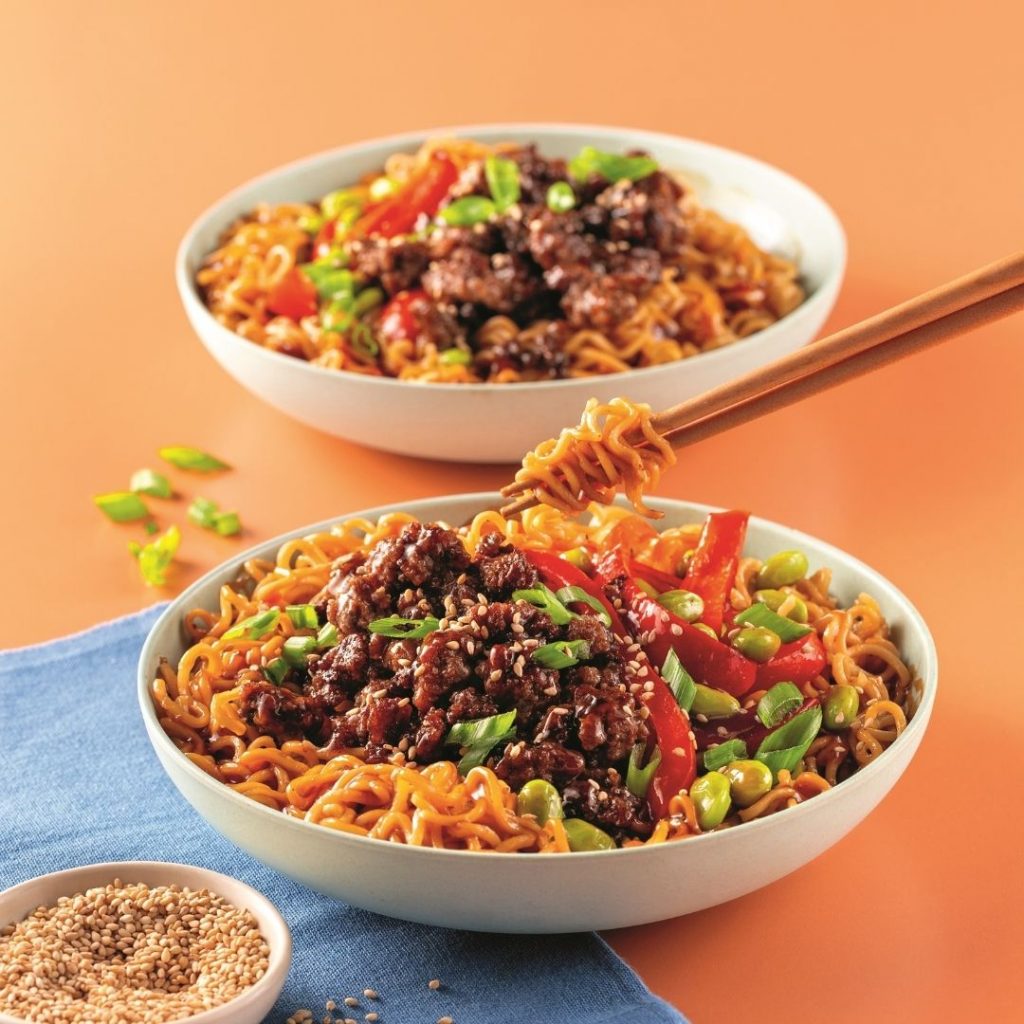 Sauté au bœuf haché style stir-fry