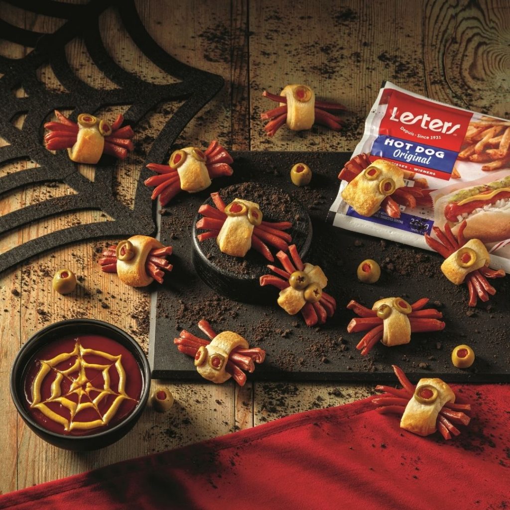 Araignées feuilletées en saucisses