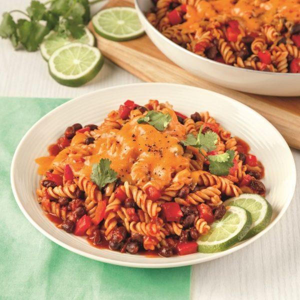 Pâtes burrito aux haricots noirs