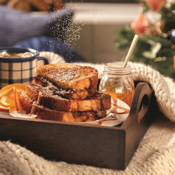 Sandwichs-pains dorés marmelade et chocolat