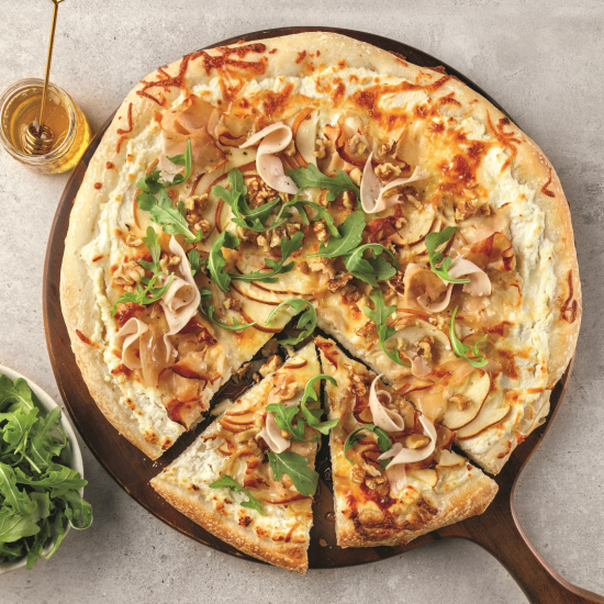 Pizza dinde et poire