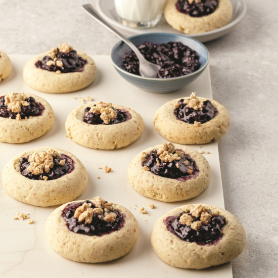 Biscuits croustade aux bleuets sauvages