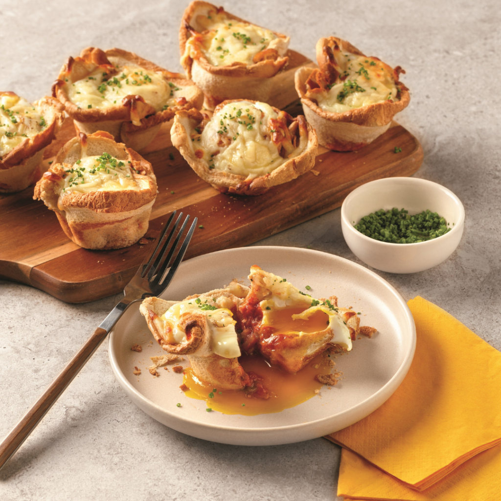 Coupelles doeufs à la salsa