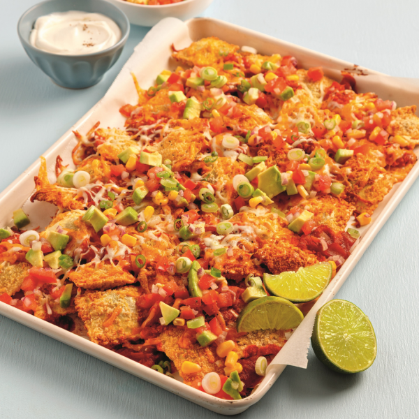 Nachos de raviolis à l’air fryer