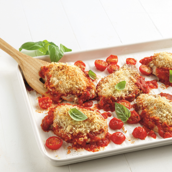 Côtelettes de porc parmigiana