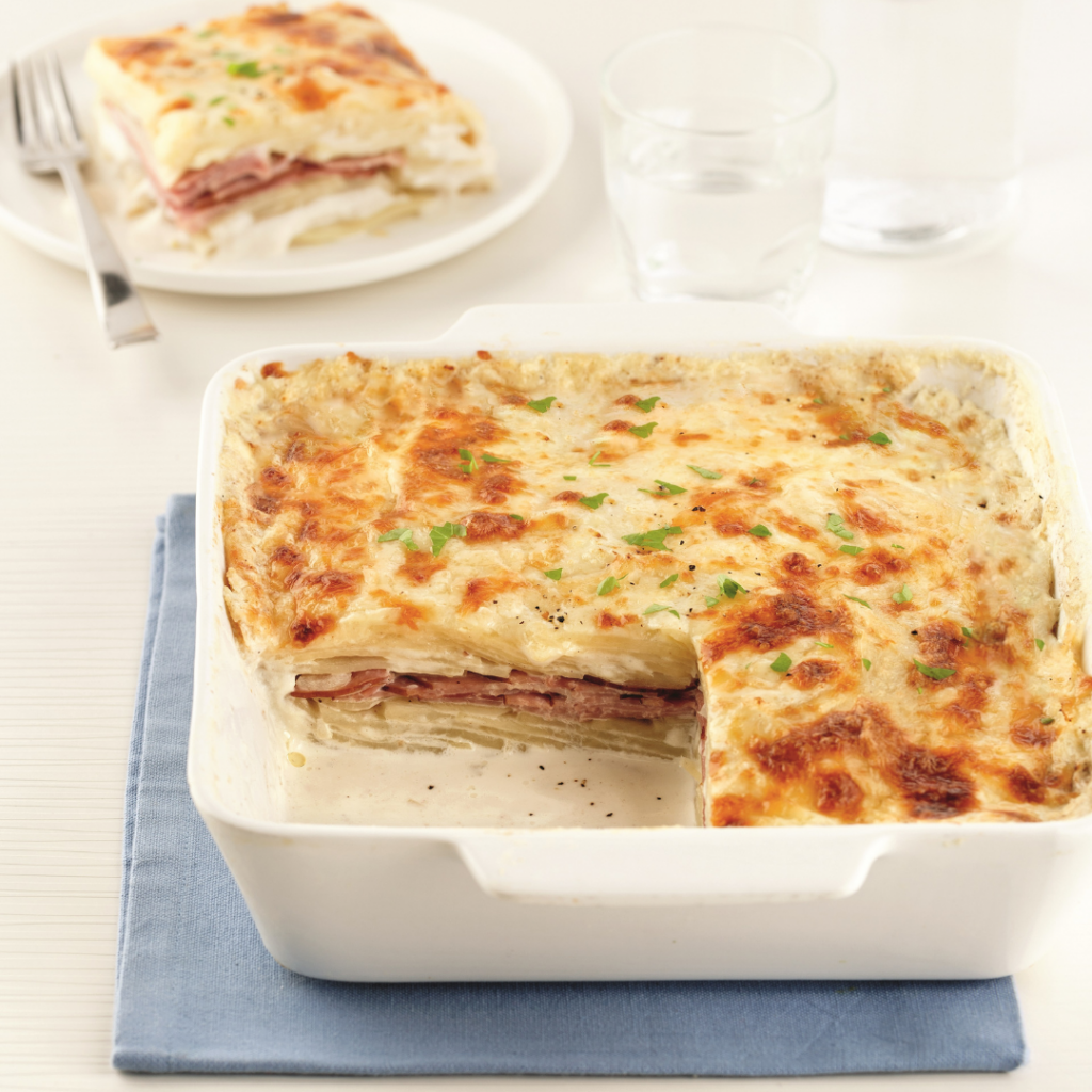 Gratin dauphinois au jambon
