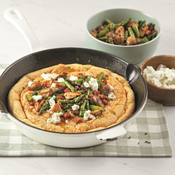 Omelette soufflée sucrée-salée