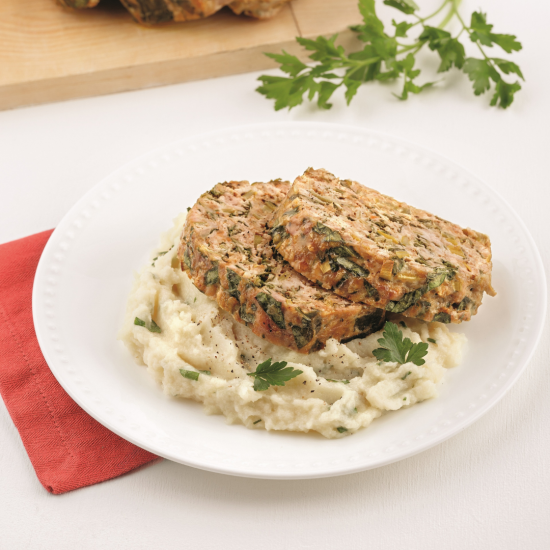 Pain de viande porc et épinards